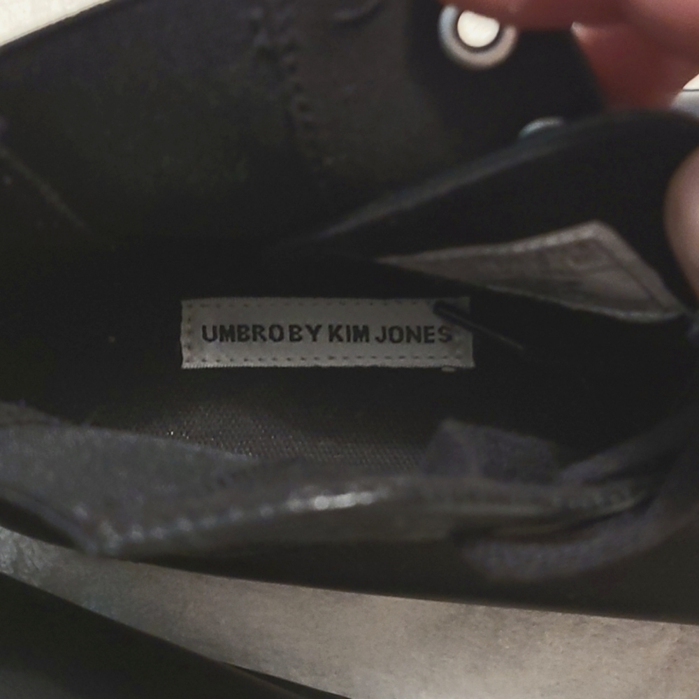 Umbro by Kim Jones - black leather vulcanized sneakers - Picture 3 of 7